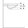 Раковина встраиваемая GEBERIT VARIFORM 48 см 500.705.01.2 с отверстием перелива